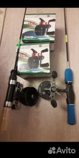 Удочка для зимней рыбалки с катушкой