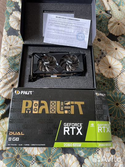 Видеокарта rtx 2060 super 8gb palit dual