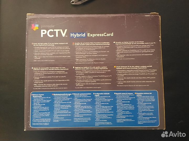 Pinnacle pctvhybrid expresscardтв тюнер