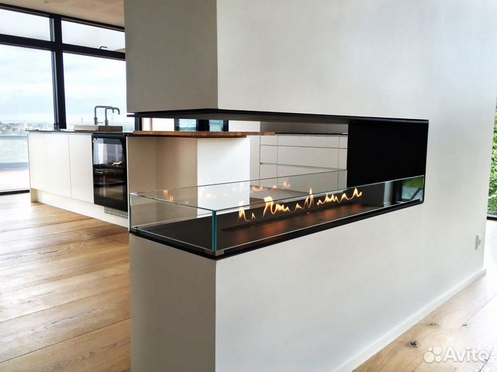 Био Топка каминная торцевая сквозная