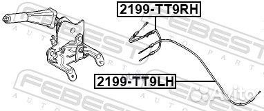 Трос ручного тормоза правый 1552043 2199-TT9RH