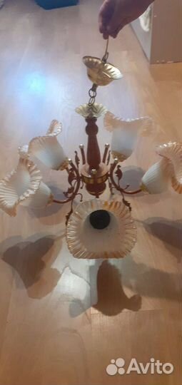 Люстра потолочная подвесная бу