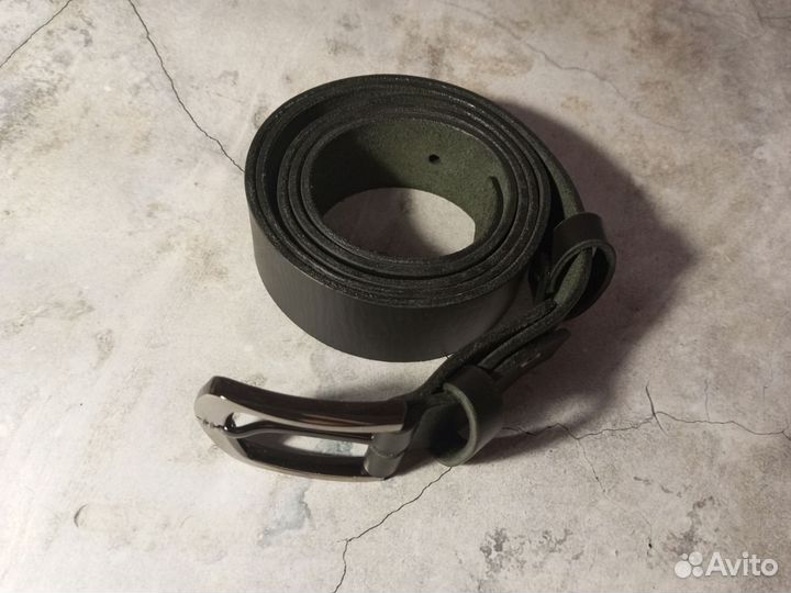 Мужской кожаный ремень ручной работы