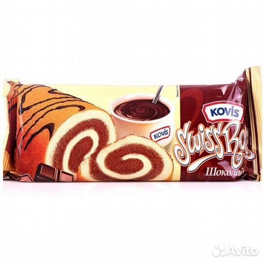Рулет kovis шоколадный 175г