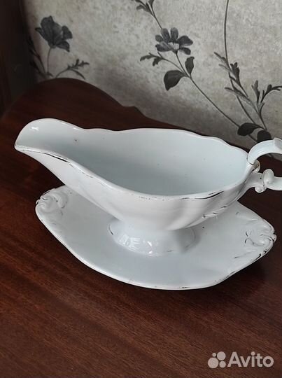 Антикварный Кузнецовский соусник. Царизм