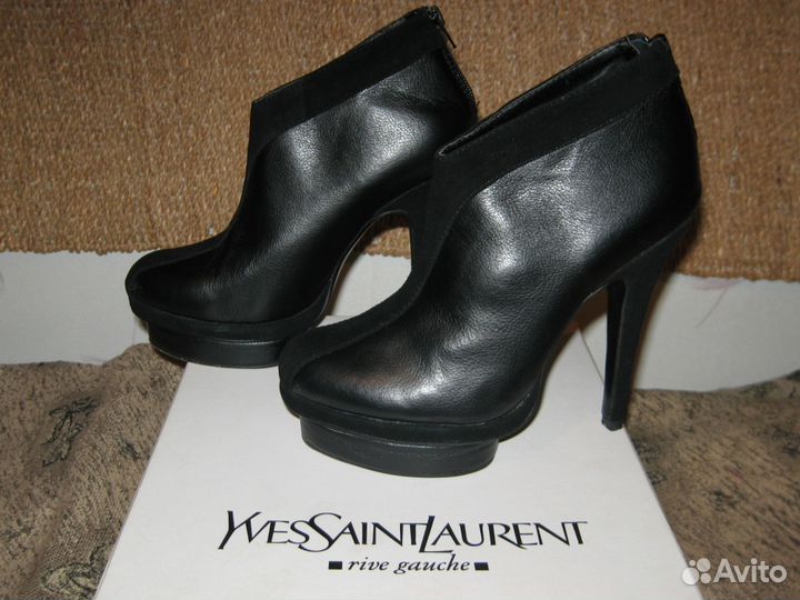 Красивые кожаные батильоны YSL