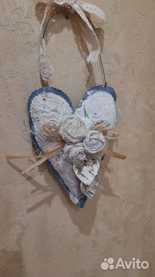 Винтажные сердечки в стиле Прованс