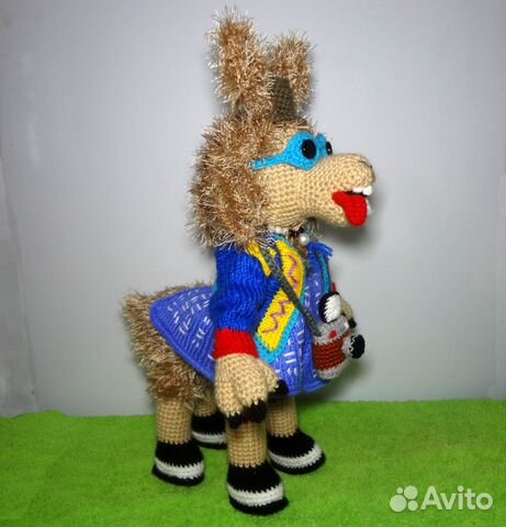 Мягкая вязаная игрушка Лама из шоу Маска на заказ