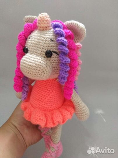 Вязаные игрушки. Единорог