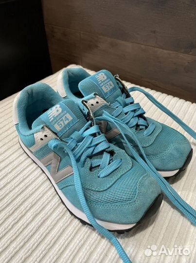 Кроссовки New Balance 574 бирюзовые