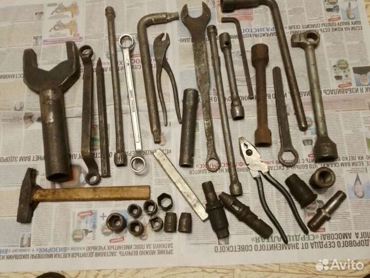 Ключи рожковые СССР, накидные, головки
