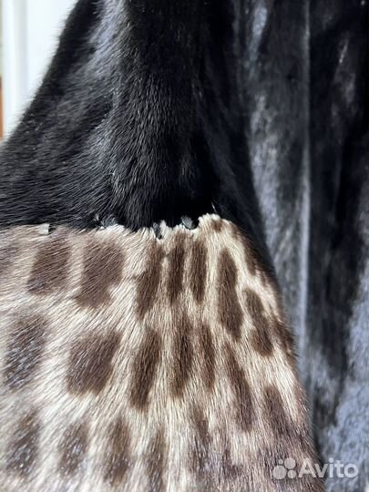 Шуба норковая с капюшоном ог 130