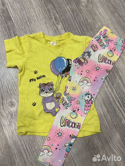 Вещи пакетом на девочку 104 110