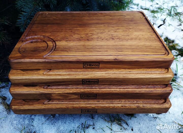 Торцевая доска с гравировкой