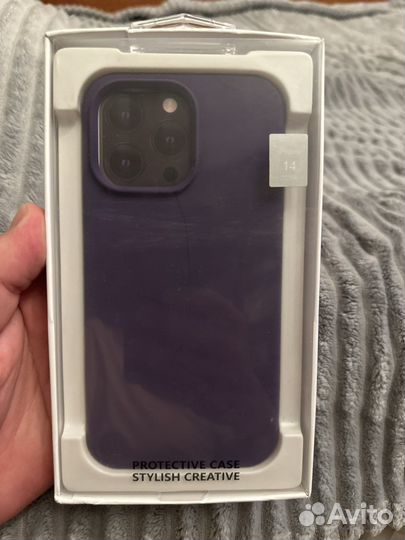 Силиконовый чехол на 14 pro max