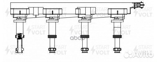 Катушка зажигания для а/м Opel Vectra C (02) /Z