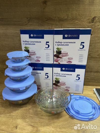 Набор стекляных салатников