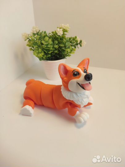 Игрушка 3D подвижная Корги
