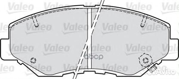 Колодки тормозные дисковые перед 598757 Valeo