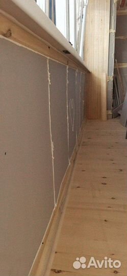 Остекление балкона с отделкой