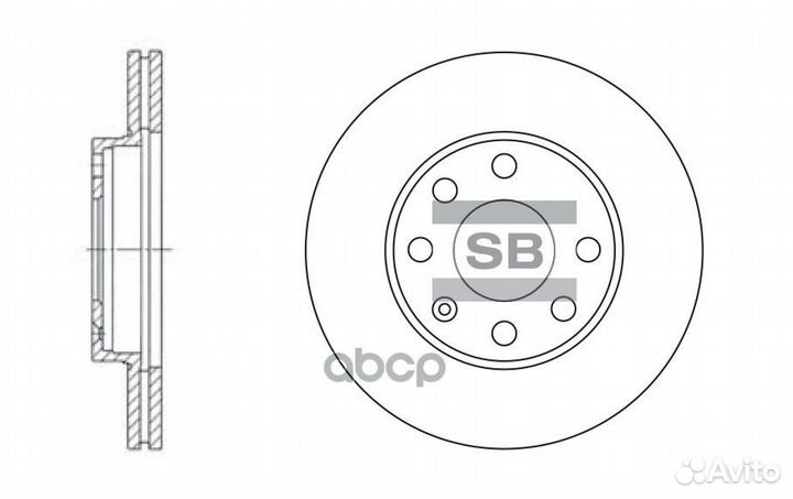 Диск тормозной SD3004 Sangsin brake