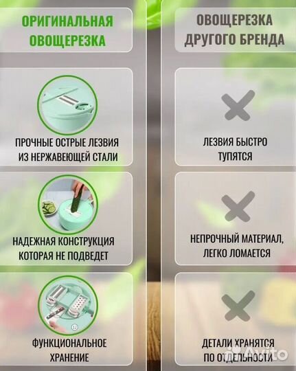 Овощерезка с контейнером и насадками терка 15 в 1