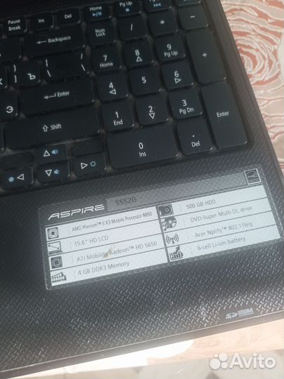 Acer aspire 5552g