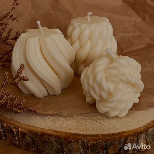 Интерьерные свечи из соевого воска