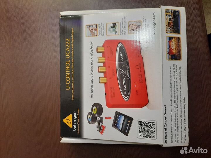 Аудиоинтерфейс behringer USA222