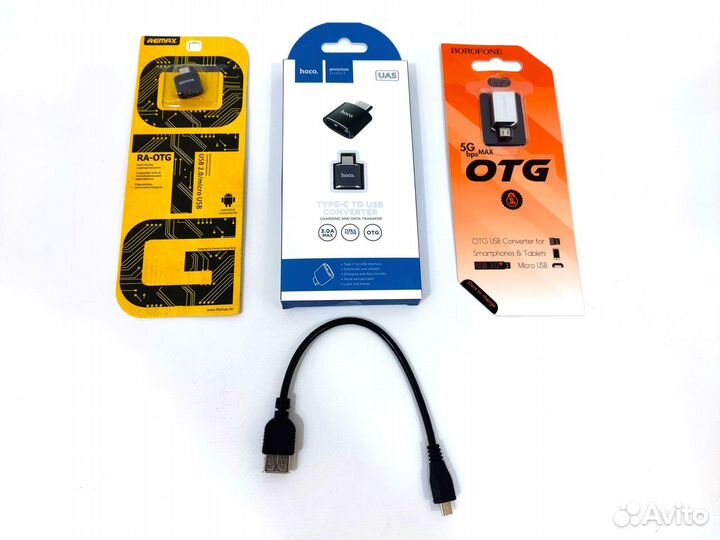 OTG адаптер для смартфона Type-C microusb