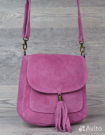 Сумка женская Италия натуральная замша Арт 26681