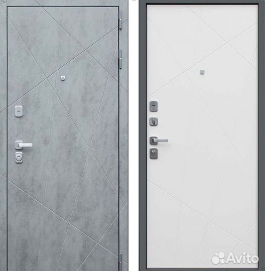 Дверь входная Бетон тёмный шумо-изоляционная