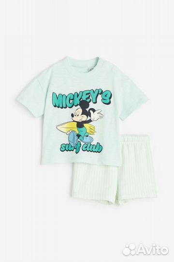 Футболка шорты H&M (92) Микки