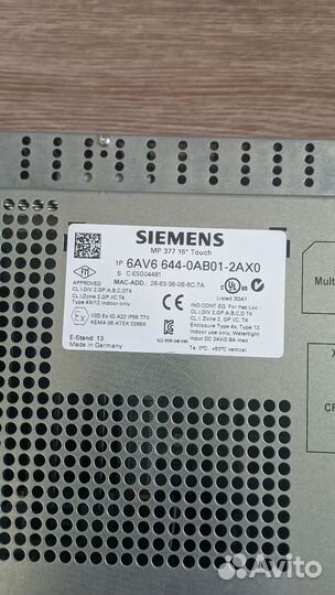 Сенсорная мульти панель оператора siemens