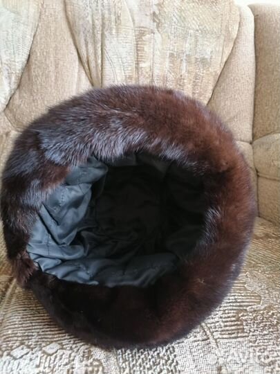 Шапка меховая зимняя женская норковая