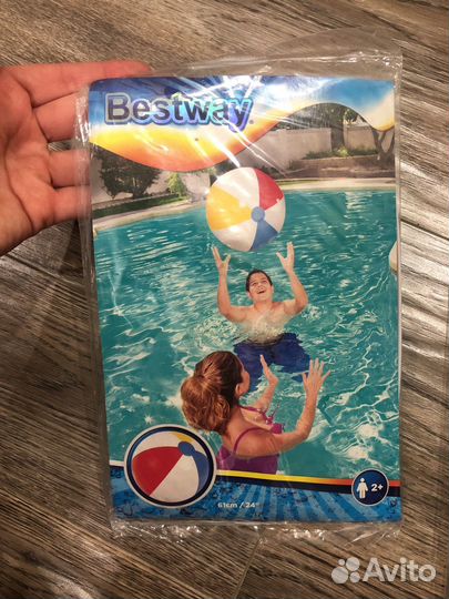 Мяч для плавания детский пляжный