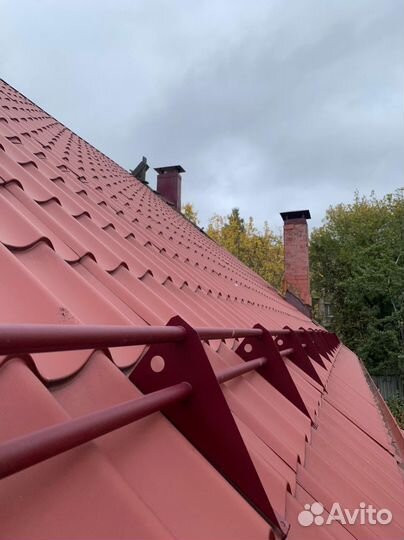 Установка снегозадержателей