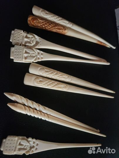 Спицы крючки для вязания костянные индия