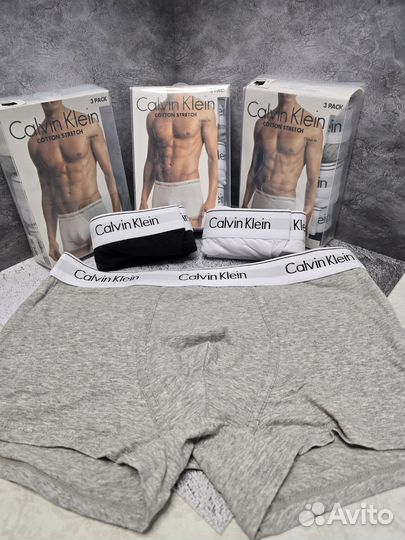 Трусы боксеры Calvin Klein cotton stretch