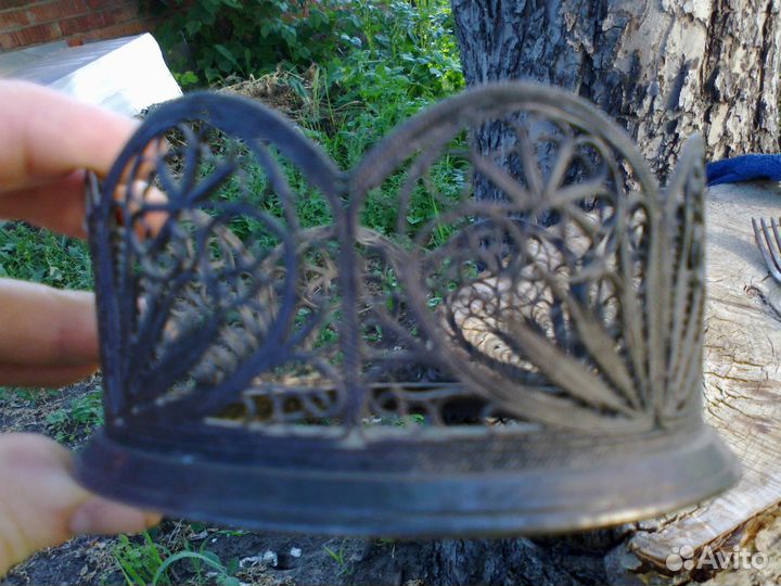 Мельхиоровая ваза