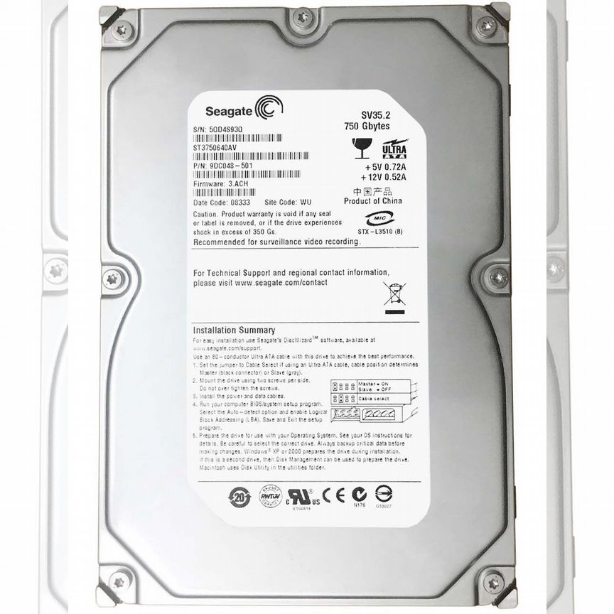[ST3750640AV] Жесткий Диск Seagate St3750640av 750gb 7200 Ide