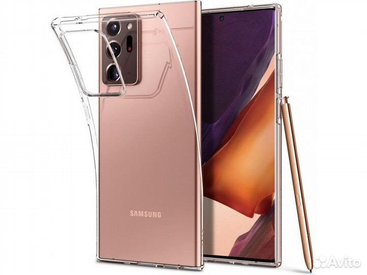 Чехол-Накладка на Samsung Note 20 Ultra прозрачная