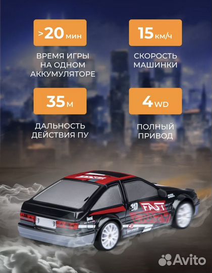 Машинка на радиоуправлении дрифт