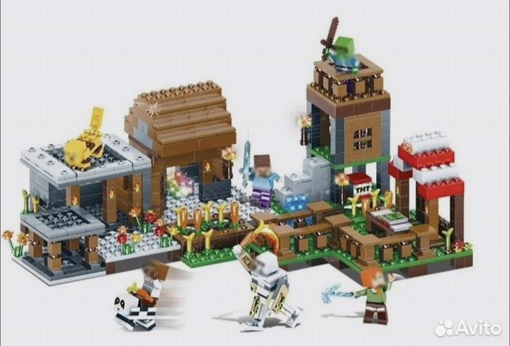 Конструктор деревня майнкрафт