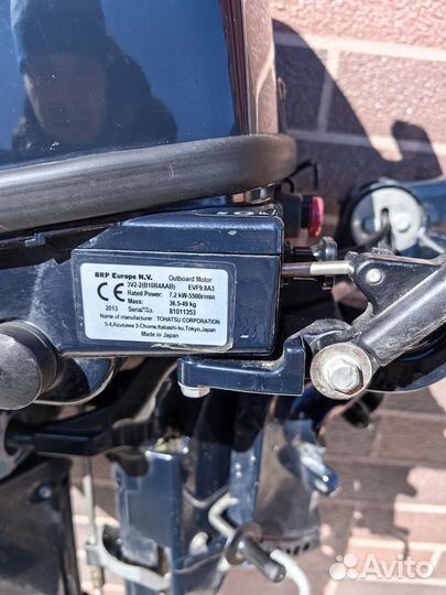 4-х тактный мотор Evinrude 9.8 и пвх лодка фм340