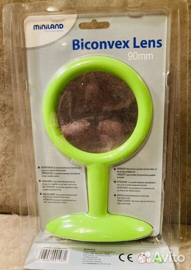 Линза - лупа. Двояковыпуклая