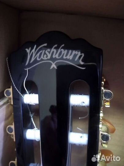 Акустическая гитара, со звукоснимателем washburn