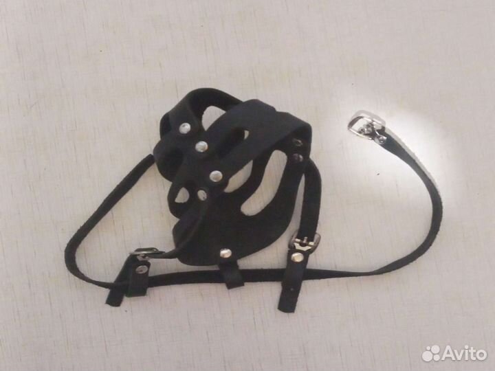 Намордник для собак кожаный