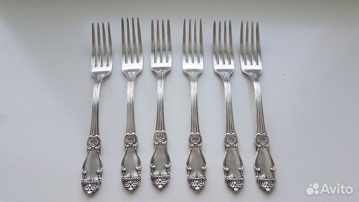 Мельхиоровые Вилки, 6 шт