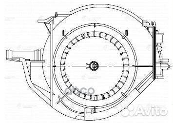 Мотор печки audi A6 (C6) (04) LFh1860 luzar